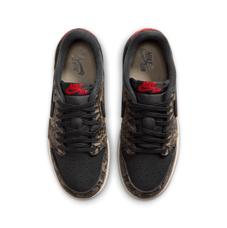 Nike Low-Top Sneakers – Black & Olive Graphic Print