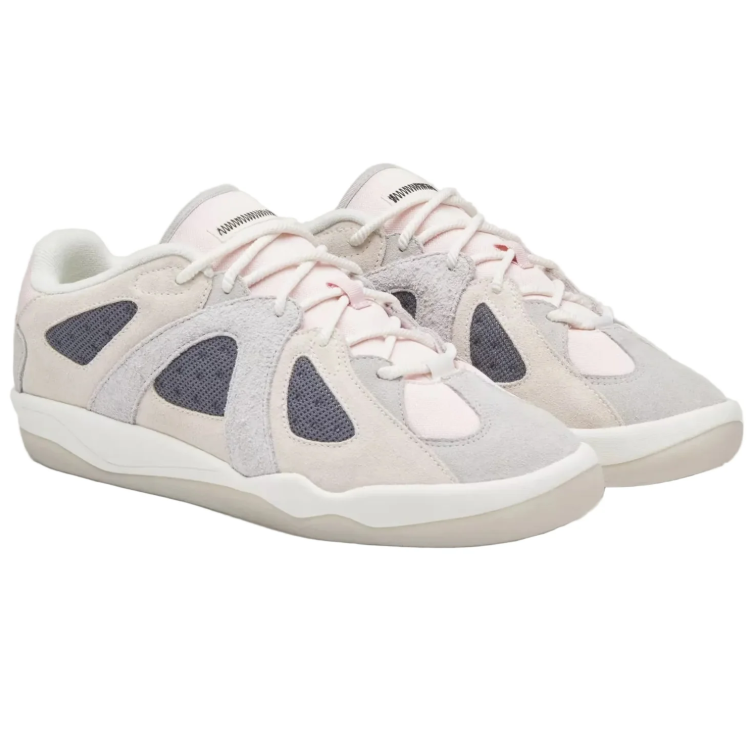 adidas Low-Top Sneakers – Cream & Light Gray with Dark Mesh