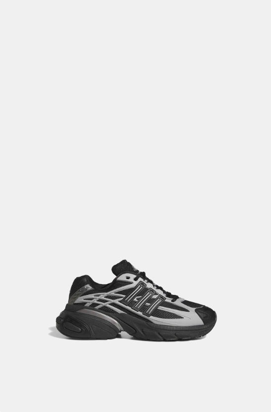adidas Chunky Mesh Sneakers – Black & Silver Gray