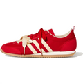 adidas Slim Low-Top Sneakers – Red & Cream with Ribbon Laces