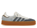 adidas Samba Denim Sneakers – Blue & White with Gum Sole