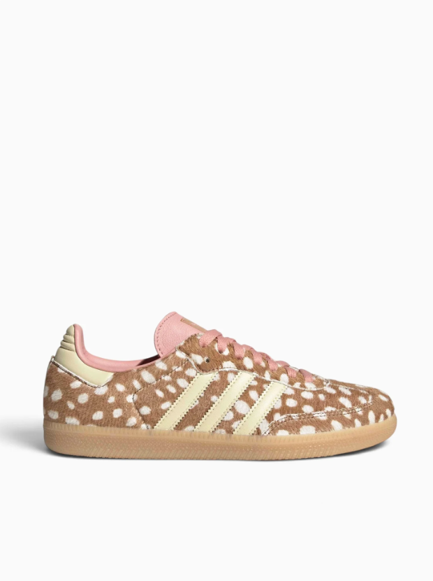 adidas Spotted Low-Top Sneakers – Brown, Cream & Pink