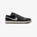 Air Jordan 1 Low Sneakers – Black & White with Gum Sole