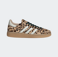 adidas Leopard-Print Low-Top Sneakers – Tan & Cream with Gum Sole