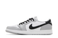 Air Jordan Low-Top Sneakers – White, Light Gray & Black