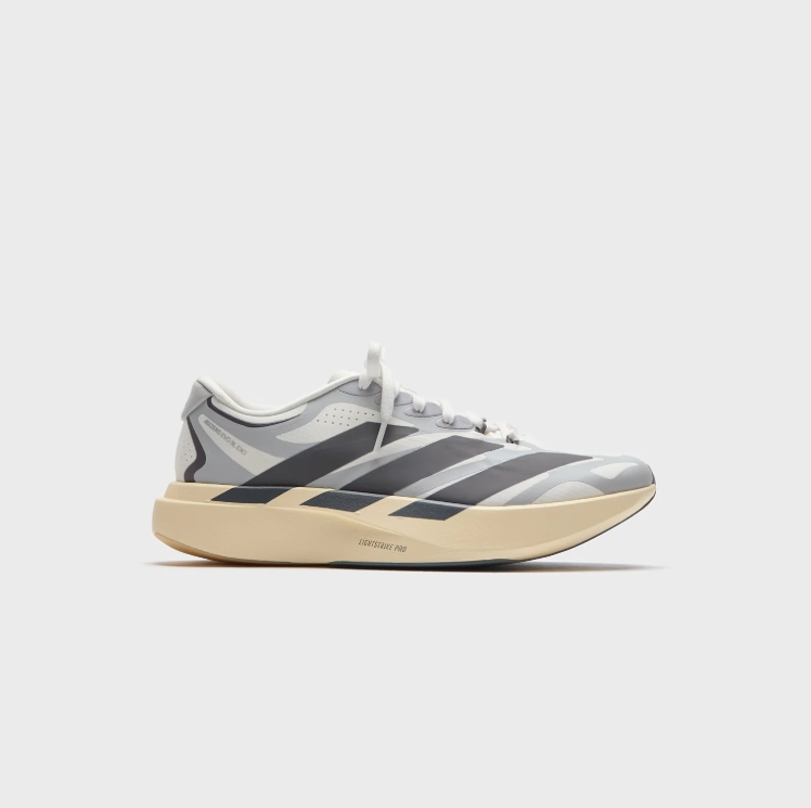 adidas Low-Top Sneakers – Light Gray & Charcoal with Cream Sole