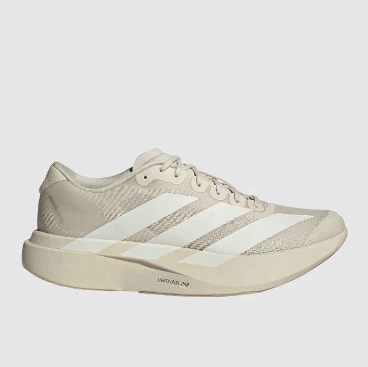 adidas Mesh Sneakers – Cream & Beige with Oversized White Stripes