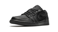 Air Jordan 1 Low Sneakers – All Black with Textured Overlays