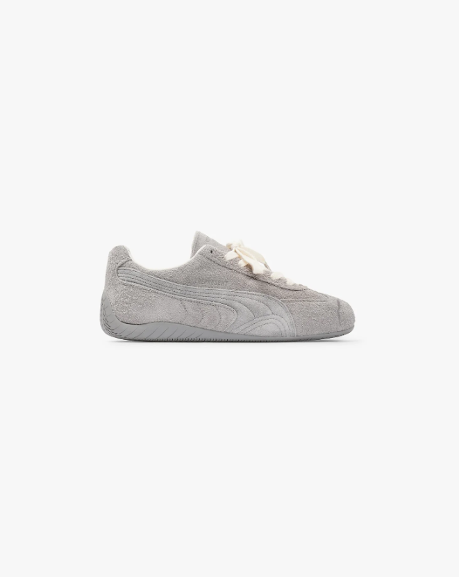 PUMA Light Grey Low-Top Lace-Up Sneakers