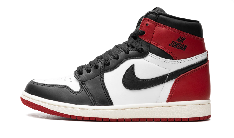 Air Jordan High-Top Sneakers – Red, Black & White