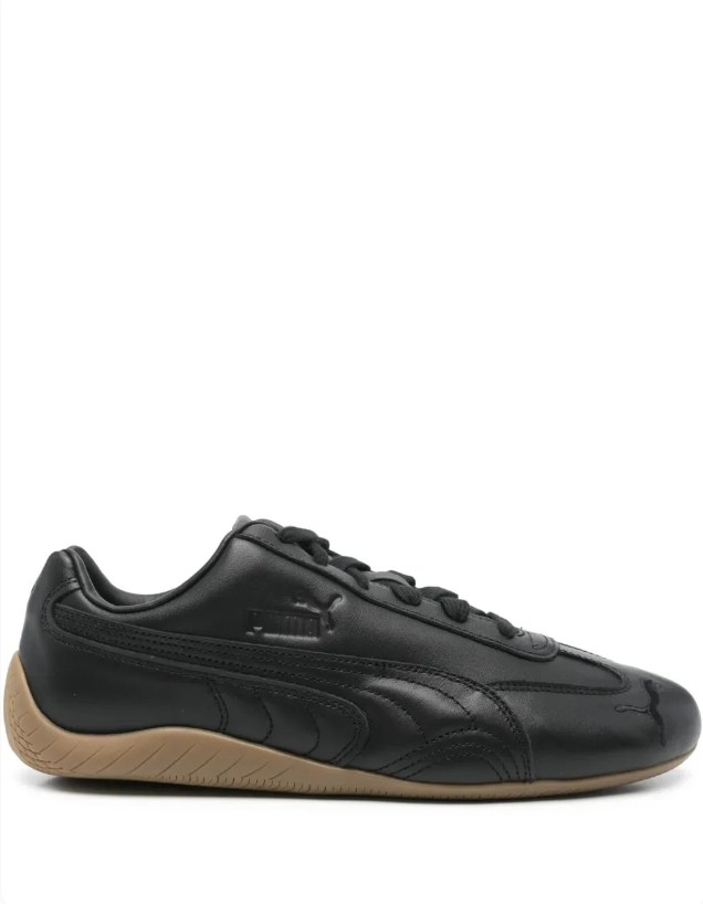 PUMA Slim Low-Top Sneakers – Black with Gum Sole