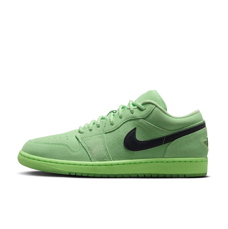 Air Jordan 1 Low Sneakers – Light Green & Black