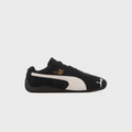PUMA Slim Low-Top Sneakers – Black & Cream with Gold Accents