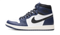 Air Jordan High-Top Sneakers – Navy, White & Black