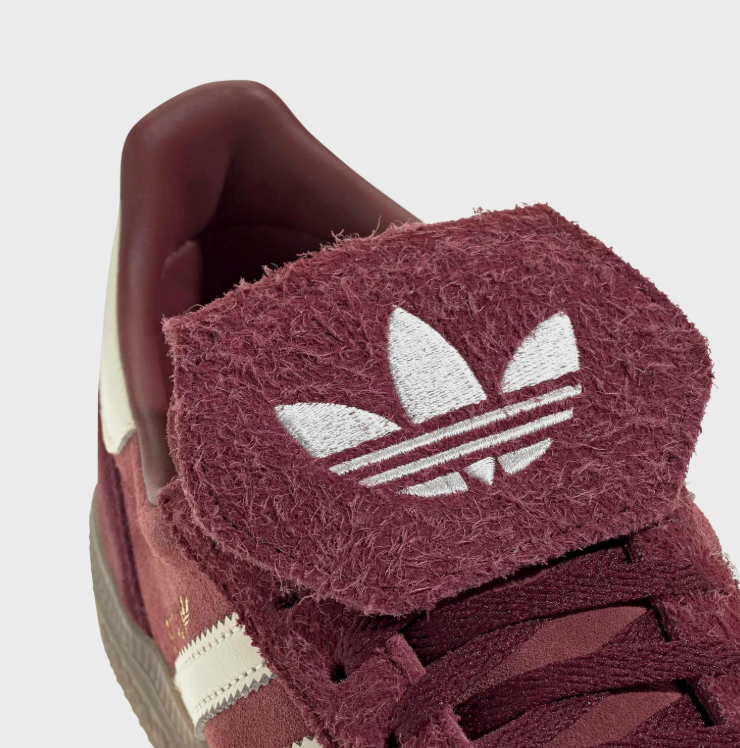 adidas Spezial Sneakers – Burgundy & Cream with Fold-Over Tongue