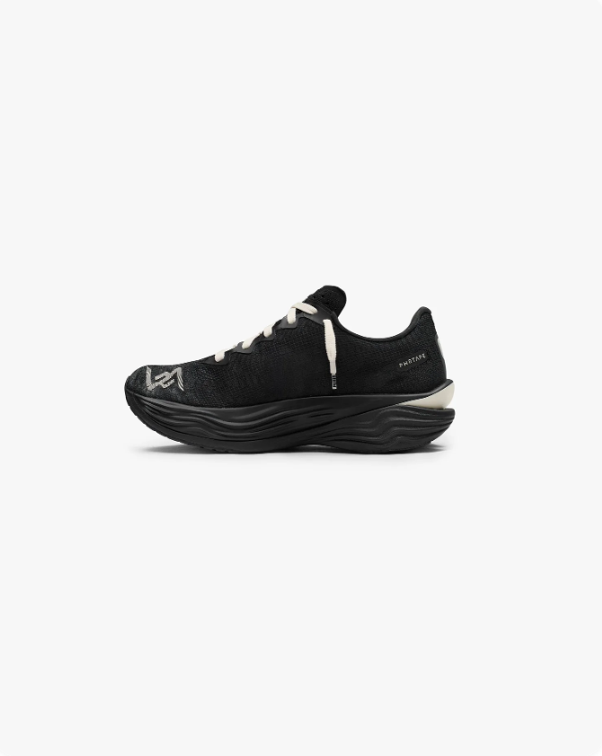 PUMA Mesh Sneakers – Black & Cream with Sculpted Sole