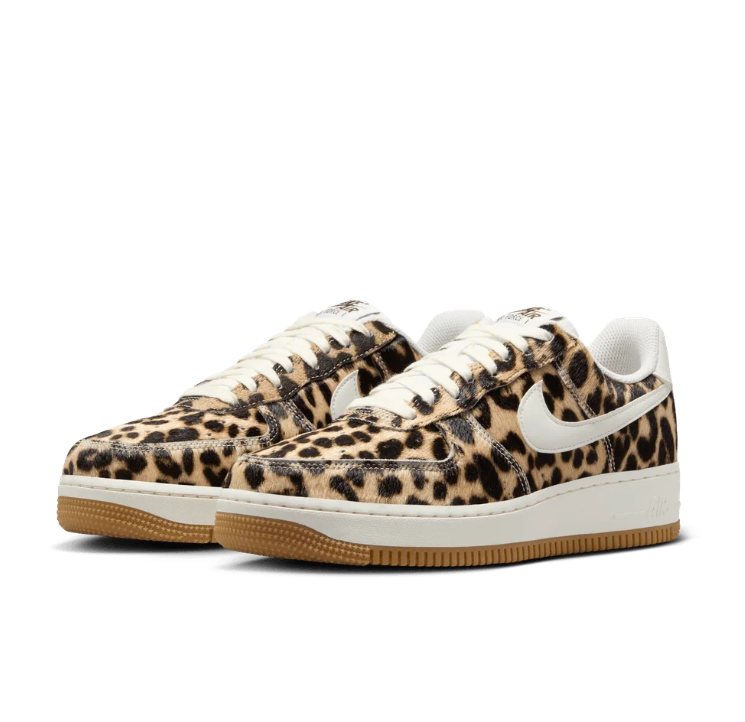 Nike Air Force 1 Low Sneakers – Leopard Print / Gum