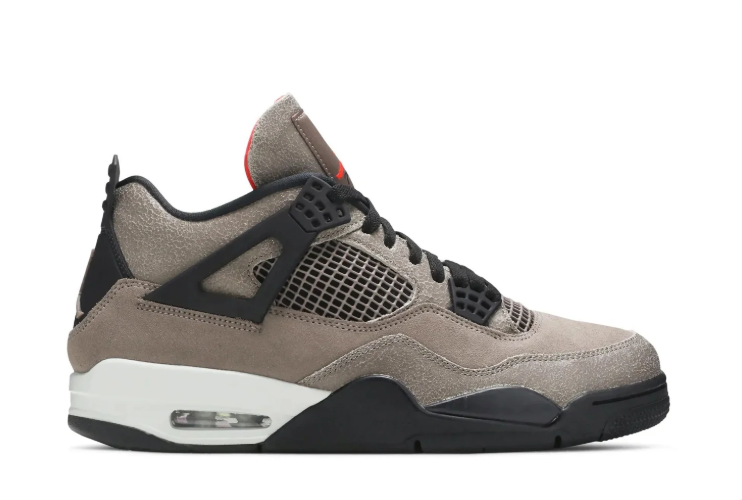 Air Jordan 4 Sneakers – Taupe & Black