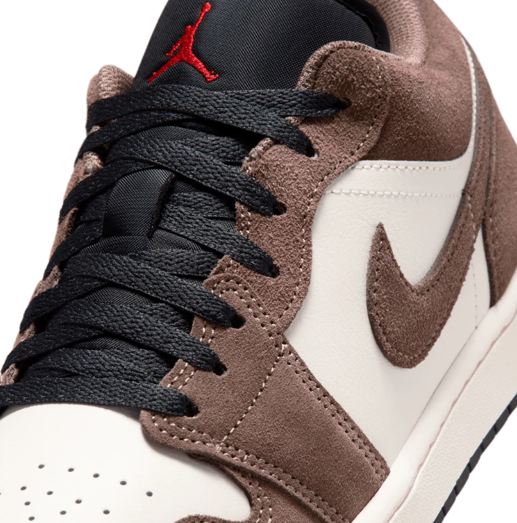 Air Jordan Low-Top Sneakers – Brown & Cream with Black Accents