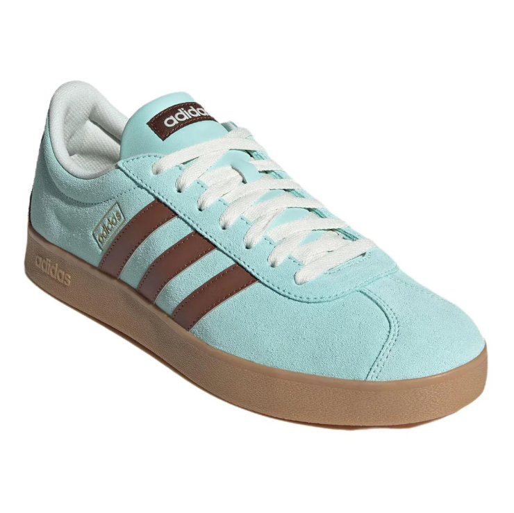 adidas Low-Top Sneakers – Mint Blue & Brown with Gum Sole