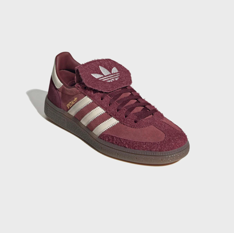 adidas Spezial Sneakers – Burgundy & Cream with Fold-Over Tongue