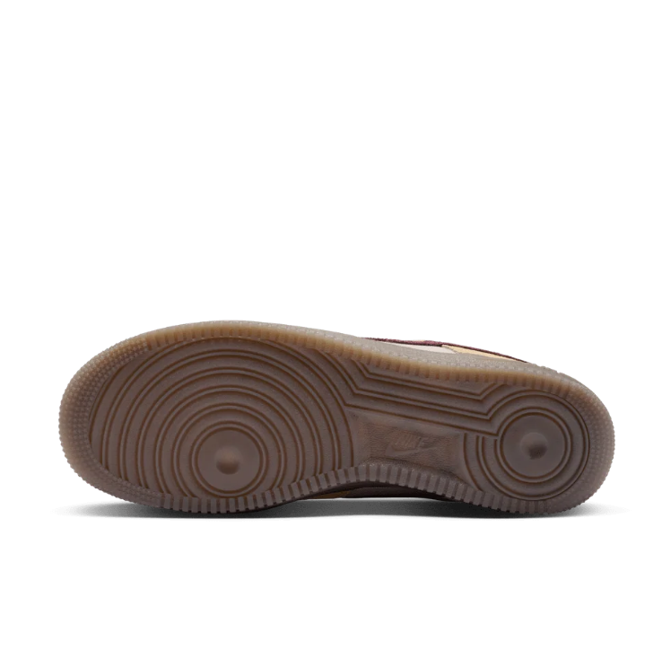 Nike Air Force 1 Low Sneakers – Tan & Burgundy