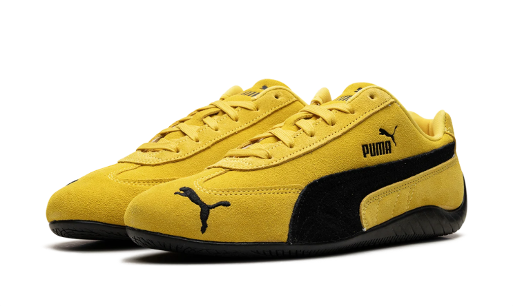 PUMA Slim Low-Top Sneakers – Yellow & Black