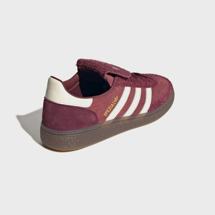 adidas Spezial Sneakers – Burgundy & Cream with Fold-Over Tongue