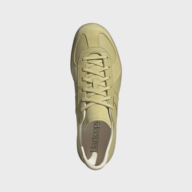 Hartcopy Low-Top Sneakers – Pale Yellow Green with Gum Sole