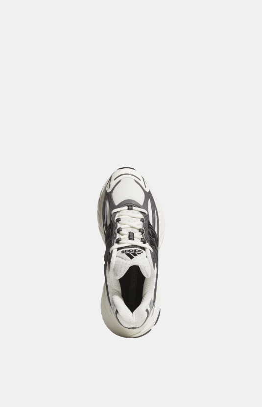 adidas Chunky Mesh Sneakers – White & Charcoal with Silver Accents