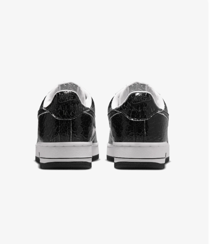 Nike Air Force 1 Low Sneakers – Black & White Textured Finish