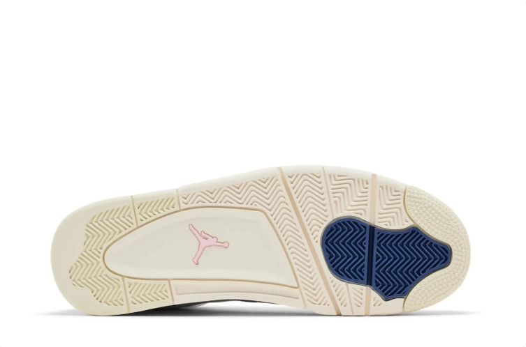 Jordan Low-Top Sneakers – White & Blue Gray with Cream Sole