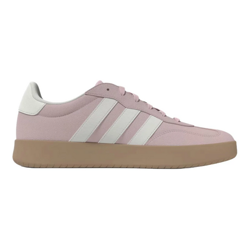 adidas Low-Top Sneakers – Pale Pink & White with Gum Sole