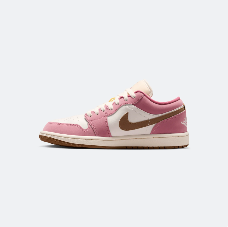Air Jordan Low-Top Sneakers – Pink, Cream & Brown