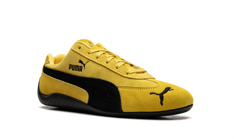 PUMA Slim Low-Top Sneakers – Yellow & Black