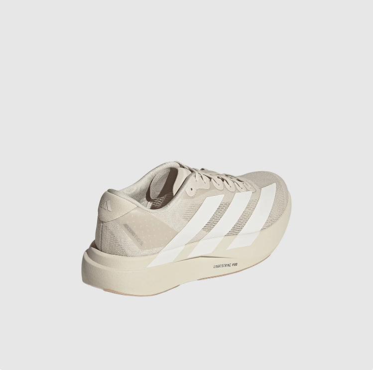 adidas Mesh Sneakers – Cream & Beige with Oversized White Stripes