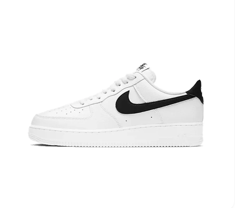 Nike White & Black Low-Top Sneakers