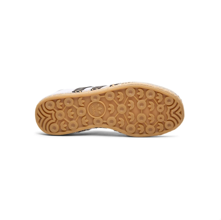 adidas Samba Sneakers – White & Black with Woven-Look Sole