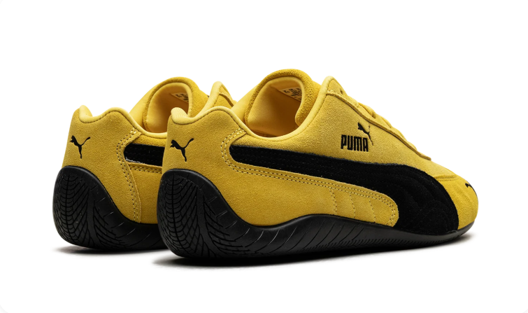 PUMA Slim Low-Top Sneakers – Yellow & Black