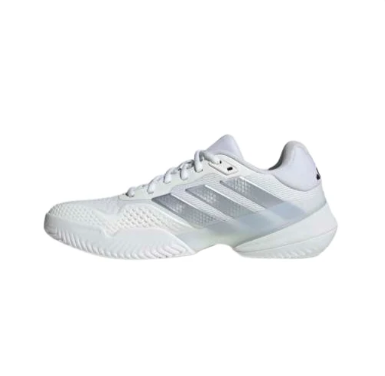 adidas Mesh Sneakers – White & Silver with Sculpted Sole