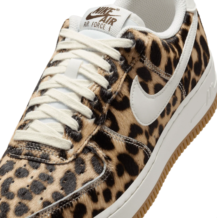 Nike Air Force 1 Low Sneakers – Leopard Print / Gum