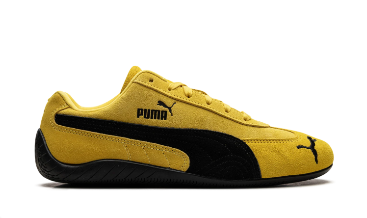 PUMA Slim Low-Top Sneakers – Yellow & Black