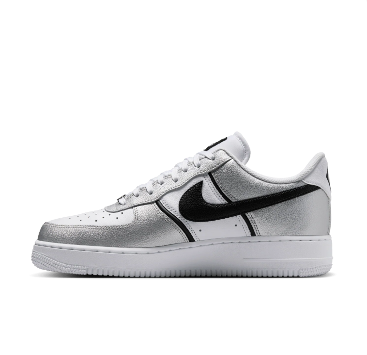 Nike Air Force 1 Low Sneakers – White, Light Grey & Black