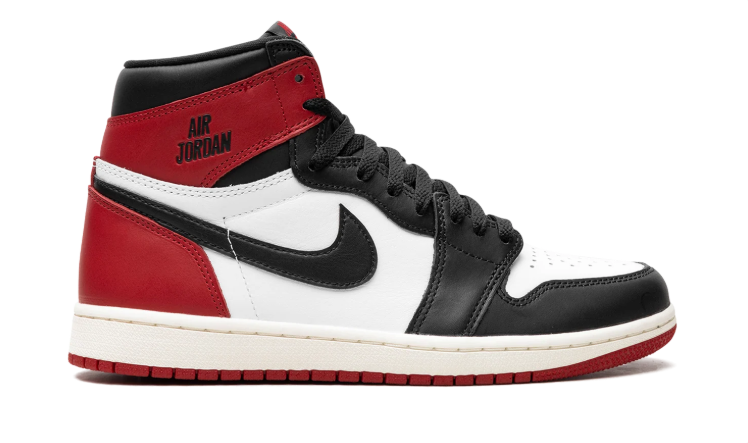 Air Jordan High-Top Sneakers – Red, Black & White