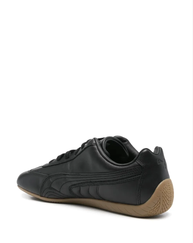 PUMA Slim Low-Top Sneakers – Black with Gum Sole