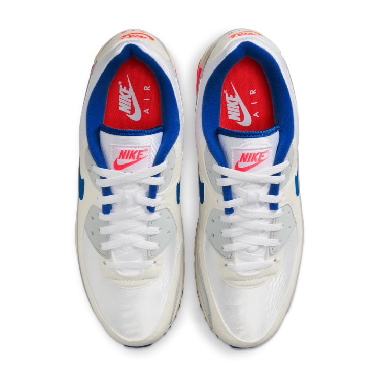 Nike Air Max 90 Sneakers – White / Grey / Blue