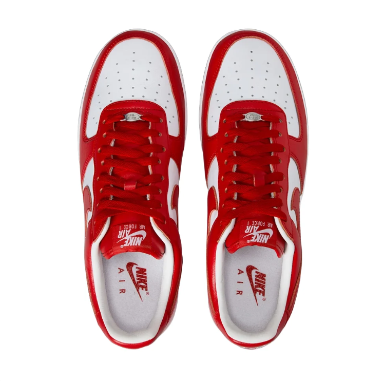 Nike Air Force 1 Low Red & White Sneakers