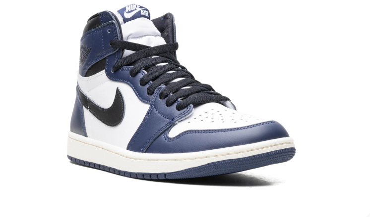 Air Jordan High-Top Sneakers – Navy, White & Black