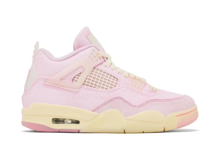 Air Jordan 4 Sneakers – Pale Pink & Cream