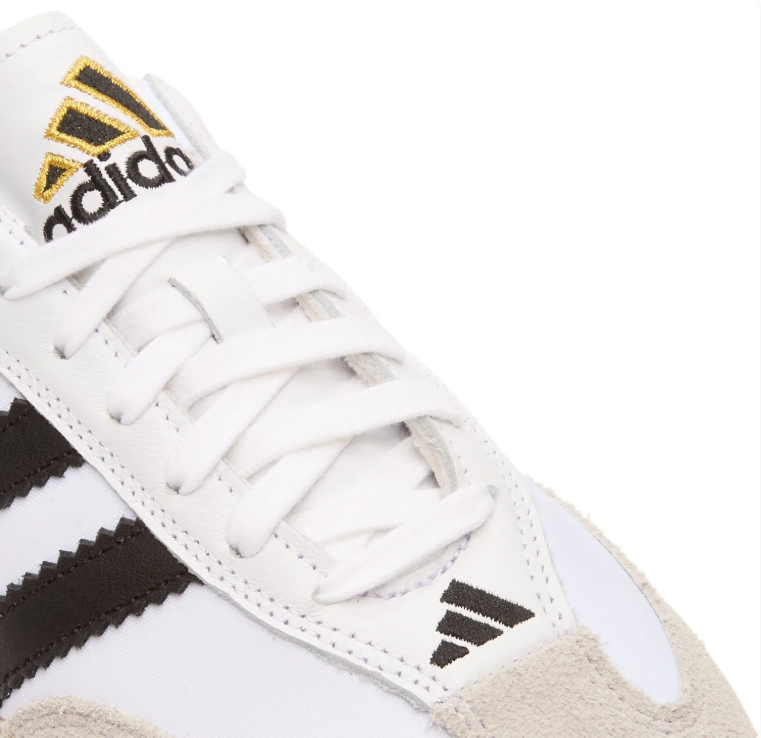adidas Samba Sneakers – White & Black with Woven-Look Sole